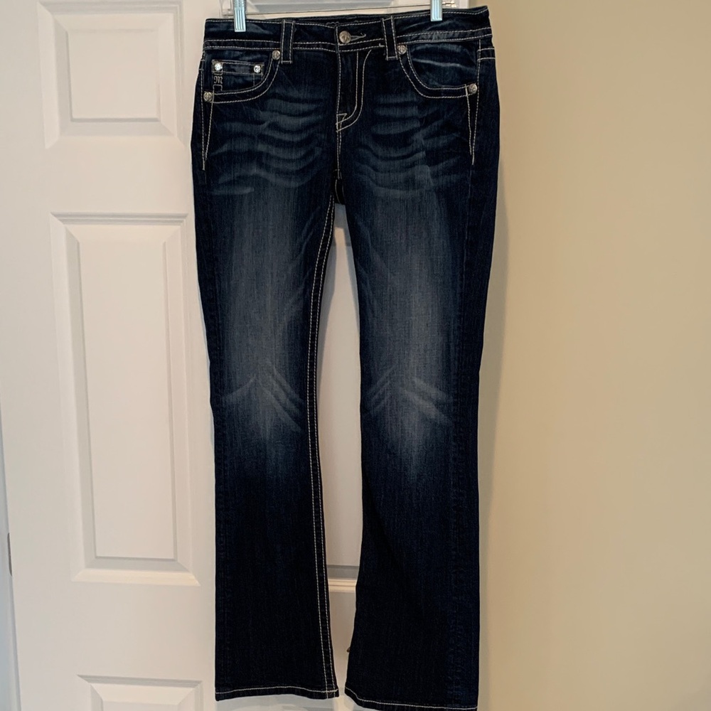 Miss Me Dark Blue Boot Cut Jeans